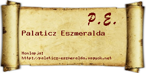 Palaticz Eszmeralda névjegykártya